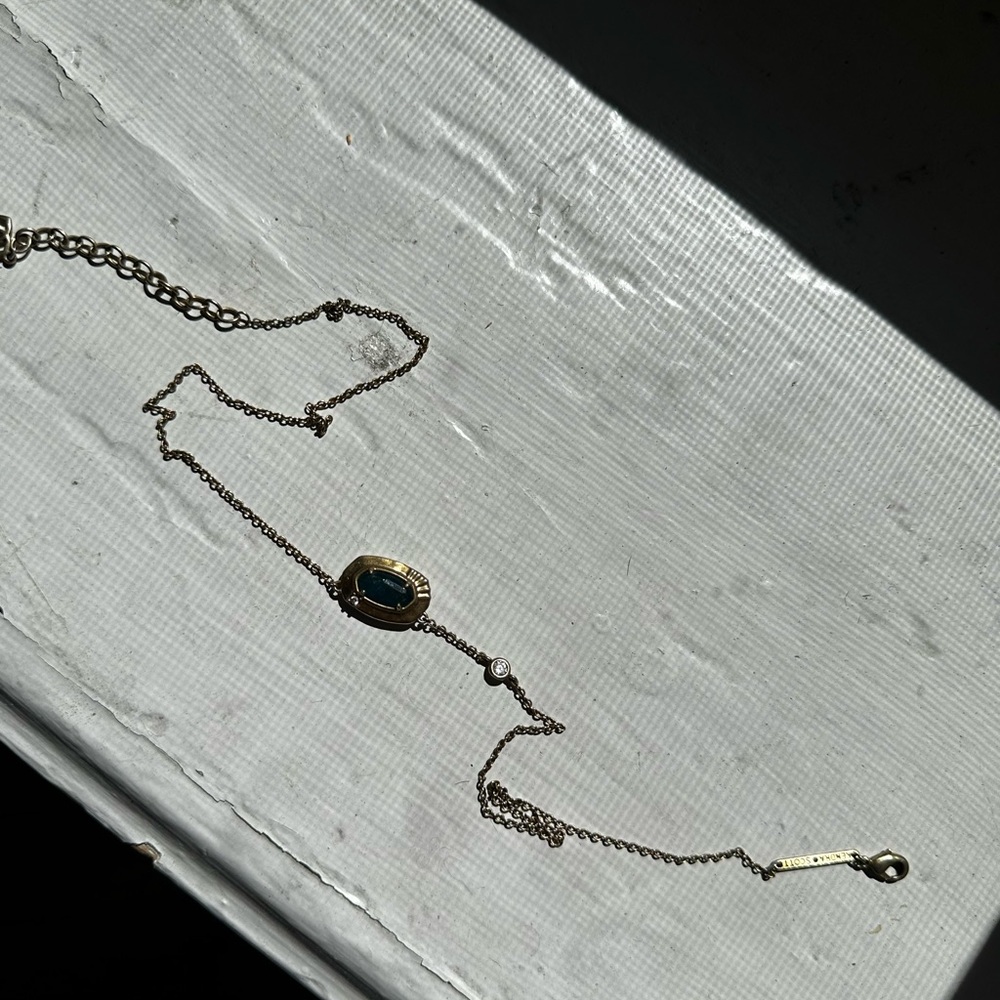 Kendra Scott dual gemstone necklace